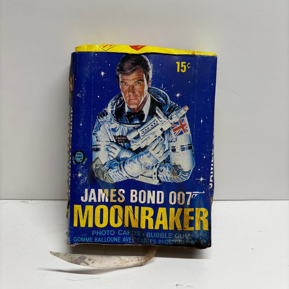 Vintage 1979 James Bond 007 Moonraker O-Pee-Chee Trading Card Box Unopened Packs